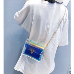 Women Shoulder Bag Laser Transparent Crossbody Bags Messenger Shoulder Beach Bag