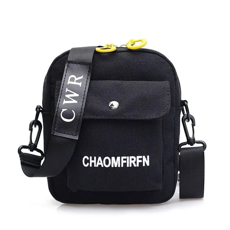 Casual Canvas Shoulder Bag Zipper Messenger Handbag