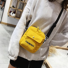 Casual Canvas Shoulder Bag Zipper Messenger Handbag