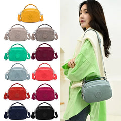 Women Shoulder Bag Casual Tote Outdoor Canvas Handbag Zipper Messenger Crossbody