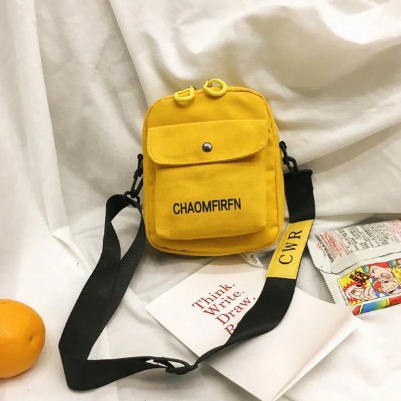 Women Shoulder Bag Casual Tote Outdoor Canvas Handbag Zipper Messenger Bag
