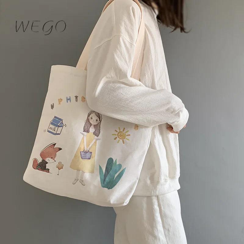 Canvas Shoulder Bag for Women One Shoulder Style