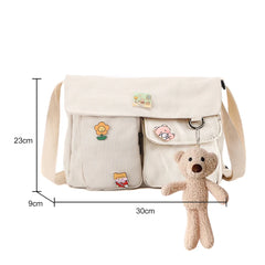 Japanese Harajuku Handbag Large Capacity Messenger Bag for Shopping