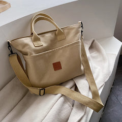 Canvas Shoulder Bag Crossbody Handbag Women Shopping Bag