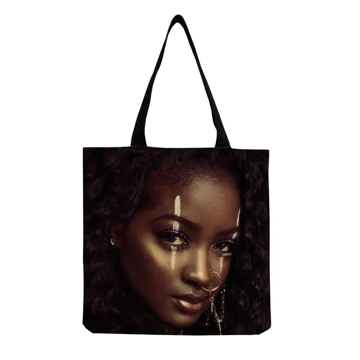 African Art Foldable Shoulder Bag for Women