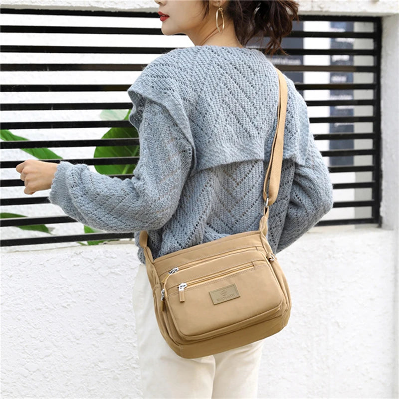 Nylon Shoulder Bag Messenger Large Capacity Purse Crossbody Bolsa