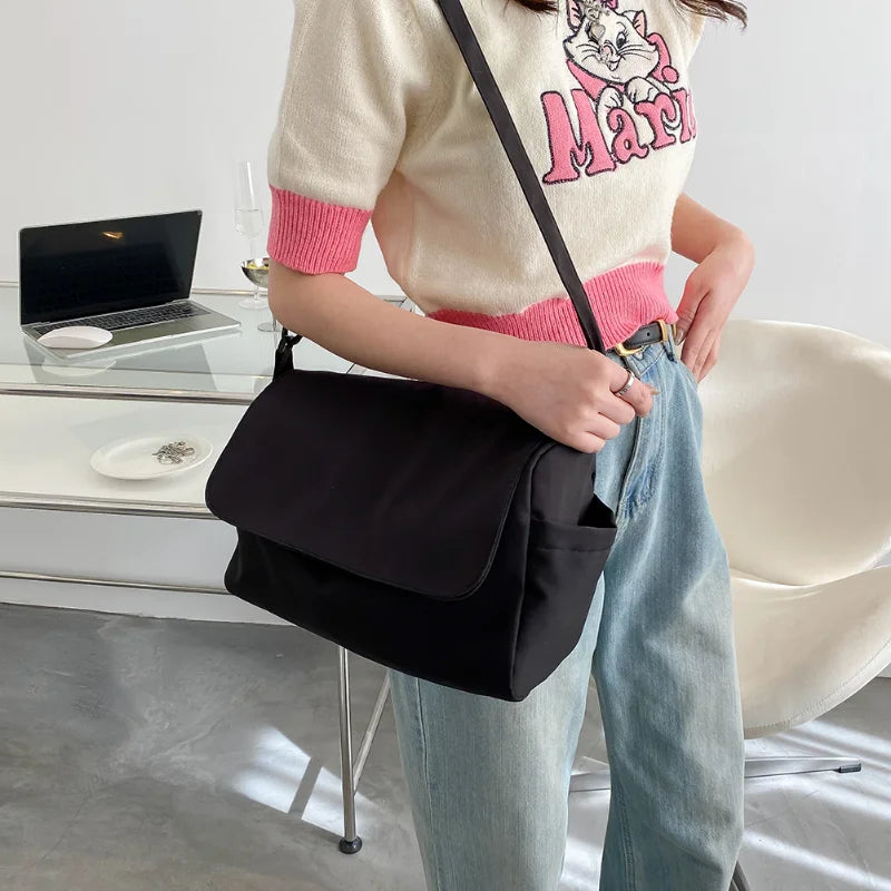 Oxford Cloth Shoulder Bag Large Capacity Crossbody Bag