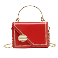 Women Shoulder Bag PU Leather Chain Crossbody Messenger Small Handbag
