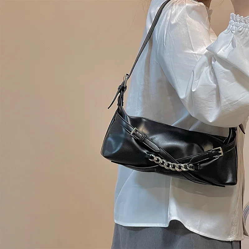 Women Shoulder Bag PU Leather Under Arm Bags Style Female Handbags