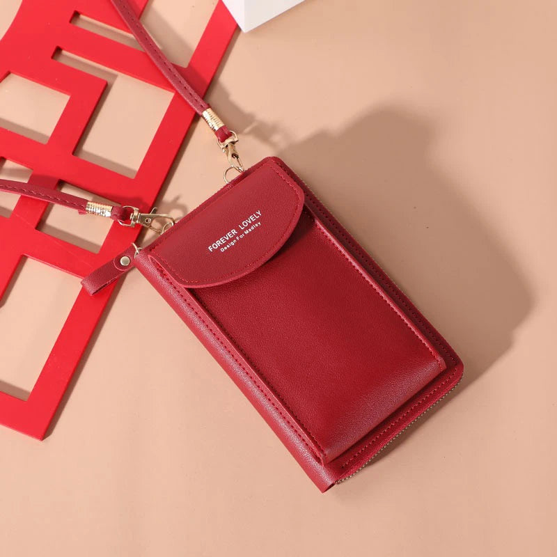 Women's Shoulder Bag Long Wristlet Wallet Clutch Messenger Bag