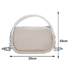Solid Oxford Cloth Female Shoulder Bag Chain Small Tote Travel Purse