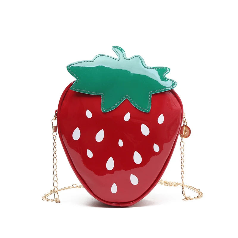 Strawberry Shape Crossbody Bag for Women