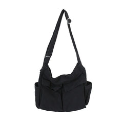 Canvas Shoulder Bag Large Capacity Messenger Bag for Teens