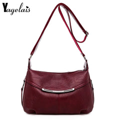 Women Shoulder Bag Vintage Crossbody Bag Pu Handbag High Bags For Women Ladies C