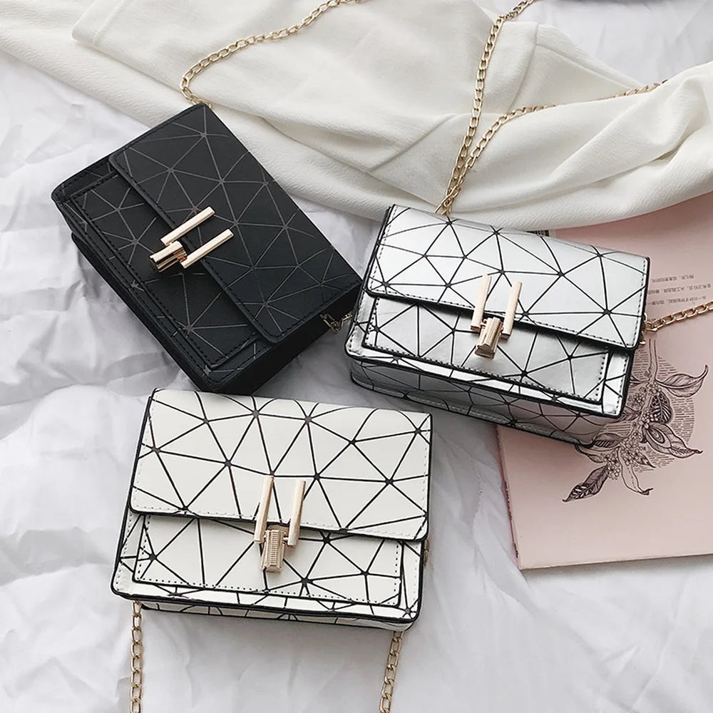 Women Shoulder Bags Messenger Chain Print Handbag