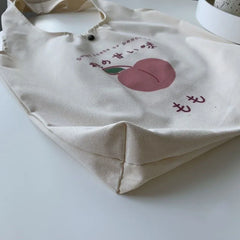 Canvas Shoulder Bag Large Capacity School Tote Ulzzang