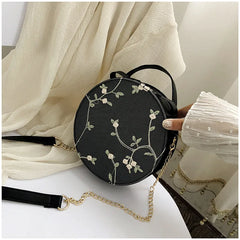 Lace Fresh Handbag Crossbody Bag Small Round Clutch