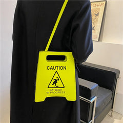 Creative Parking Sign Crossbody Bag Shoulder Bag