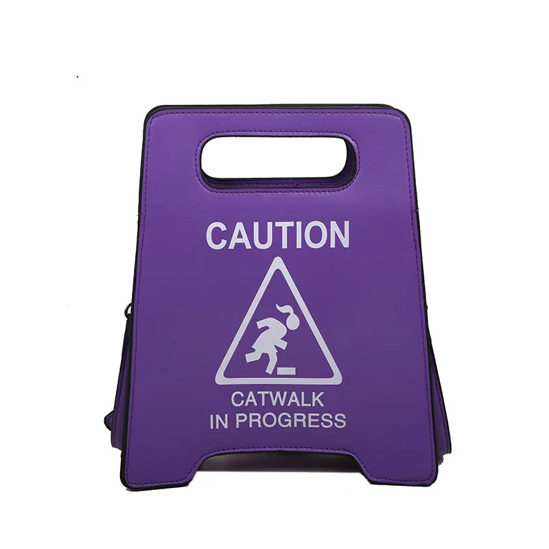 Creative Parking Sign Crossbody Bag Shoulder Bag