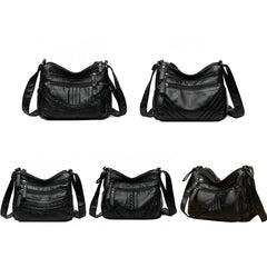 Women Shoulder Bags PU Leather Casual Solid Small Purse for Travel