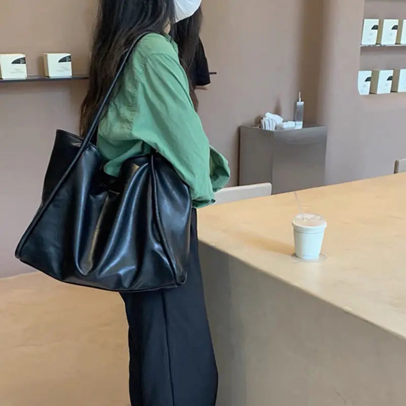 Women Shoulder Bags PU Leather Large Capacity Totes Ladies Handbags