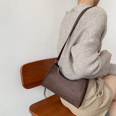 Fashionable Felt Printed Shoulder Bag Casual Handbags