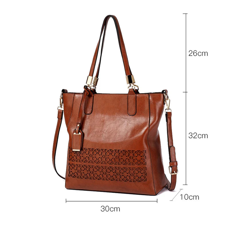 Women Shoulder Bags Female PU Leather Handbag High Capacity Tote Bag
