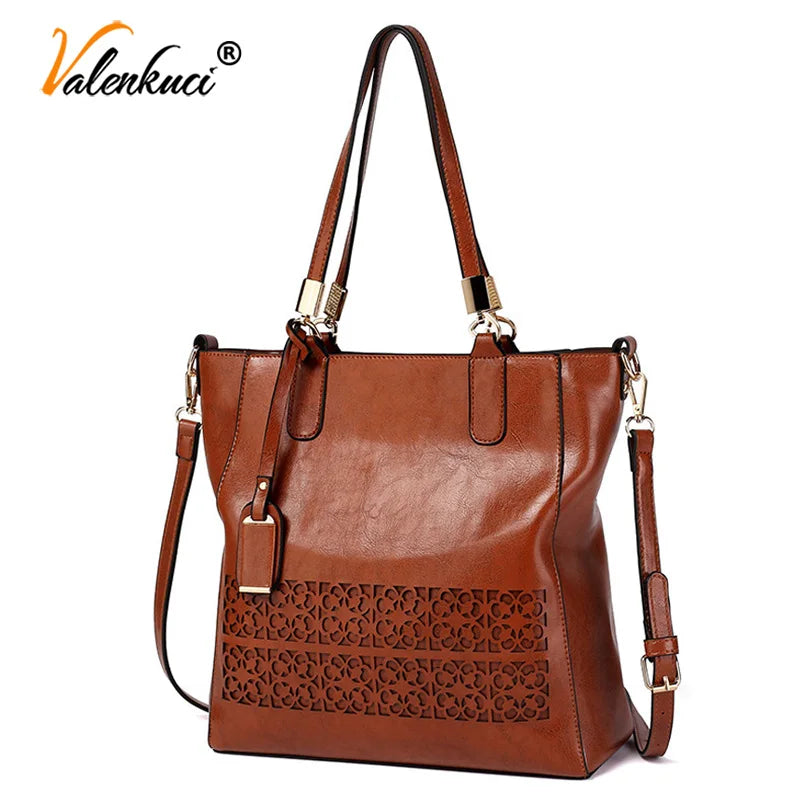 Women Shoulder Bags Female PU Leather Handbag High Capacity Tote Bag