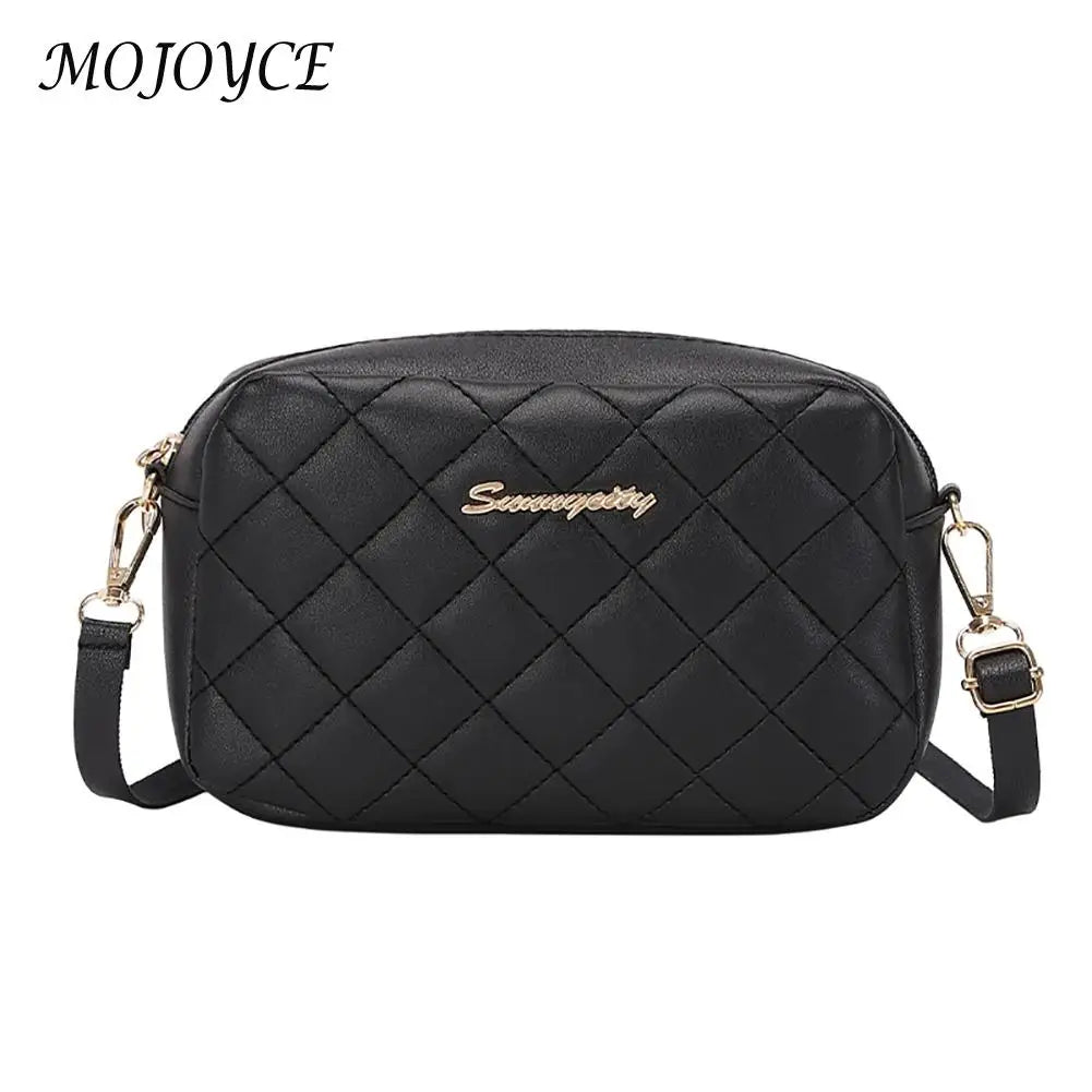Solid Crossbody Bag Women Lattice Handbag Small Purse for Travel