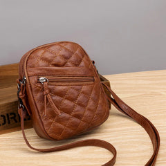 Small Leather Crossbody Bag for Ladies Women Girls