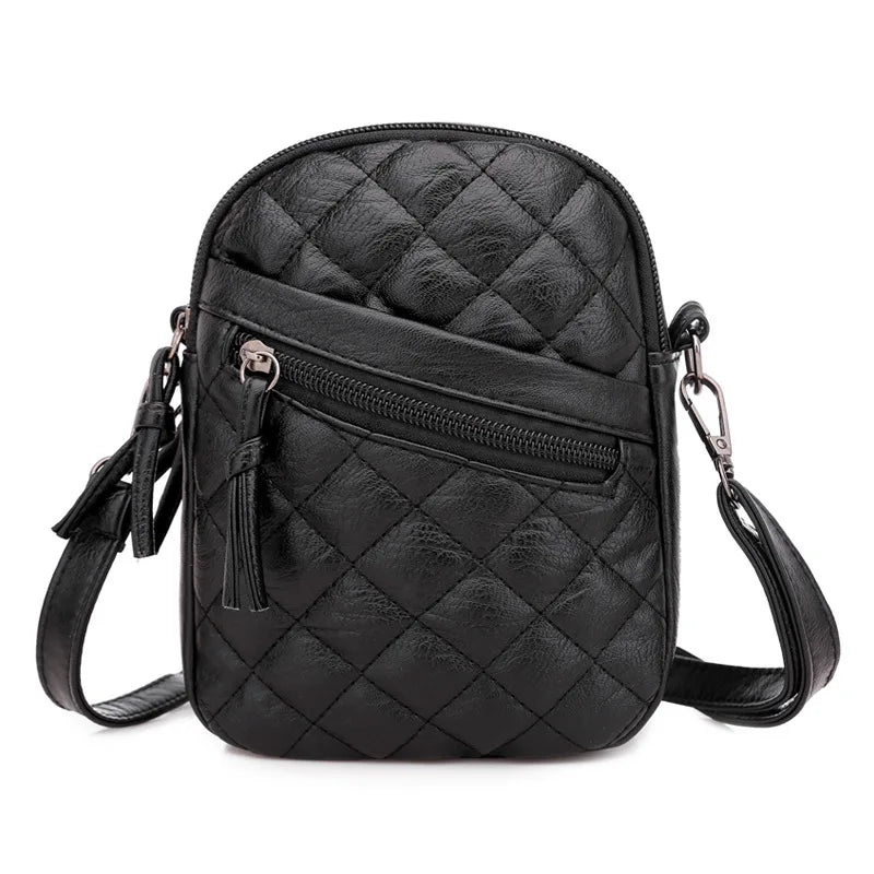Small Leather Crossbody Bag for Ladies Women Girls