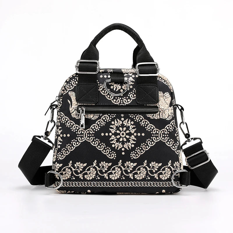 Waterproof Nylon Lady Backpack Female Tote Crossbody Bags For Women