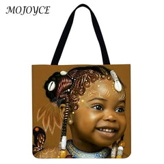 Printed Shoulder Bag Large Capacity Shopper Handbag