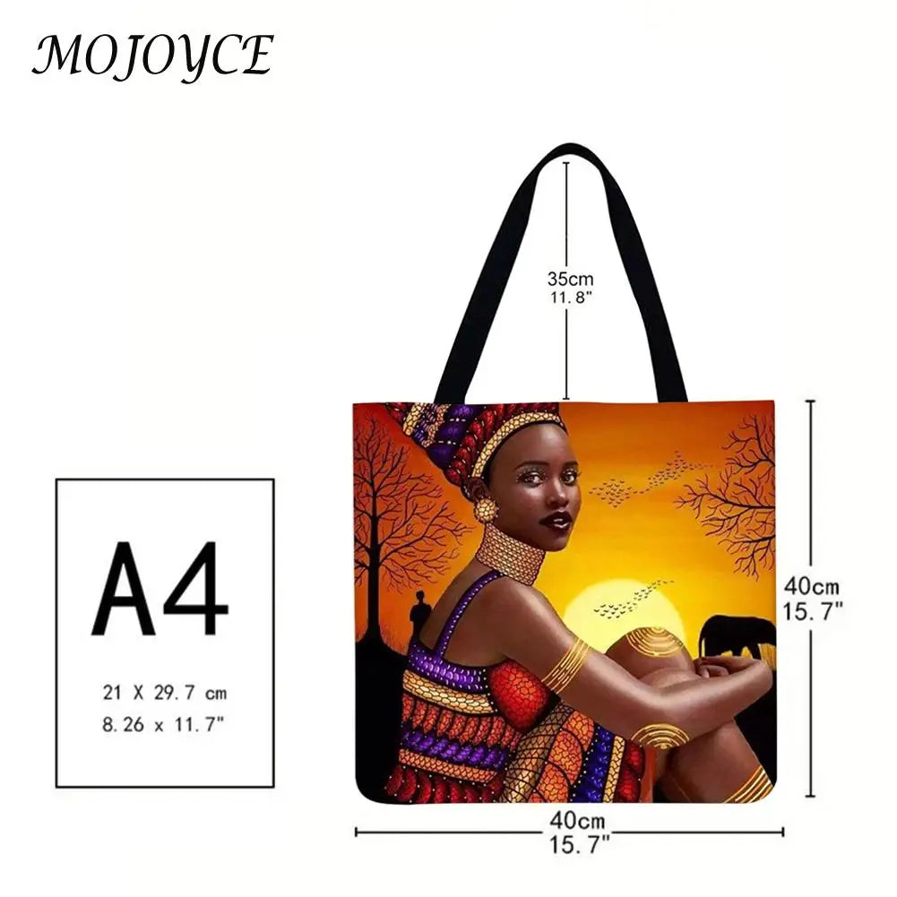 Printed Shoulder Bag Large Capacity Shopper Handbag