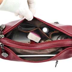 High Leather Women's Shoulder Bag - Multiple Colors