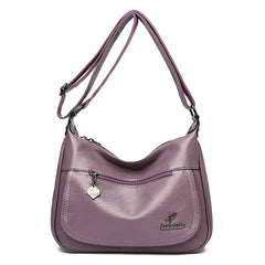High Leather Women's Shoulder Bag - Multiple Colors