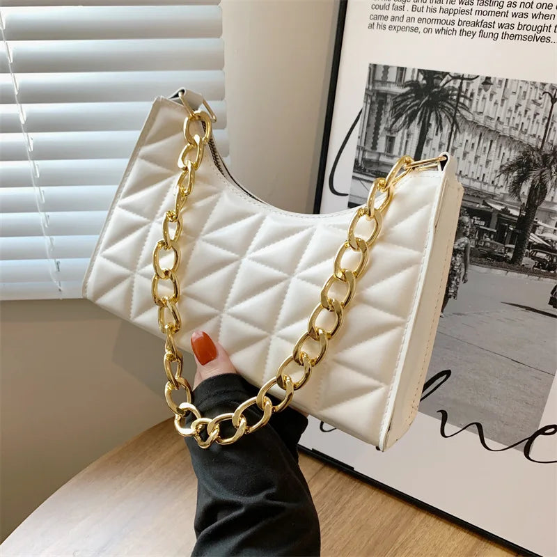 Retro Chain Handbag Women Shoulder Bags Ladies Totes Underarm Bag