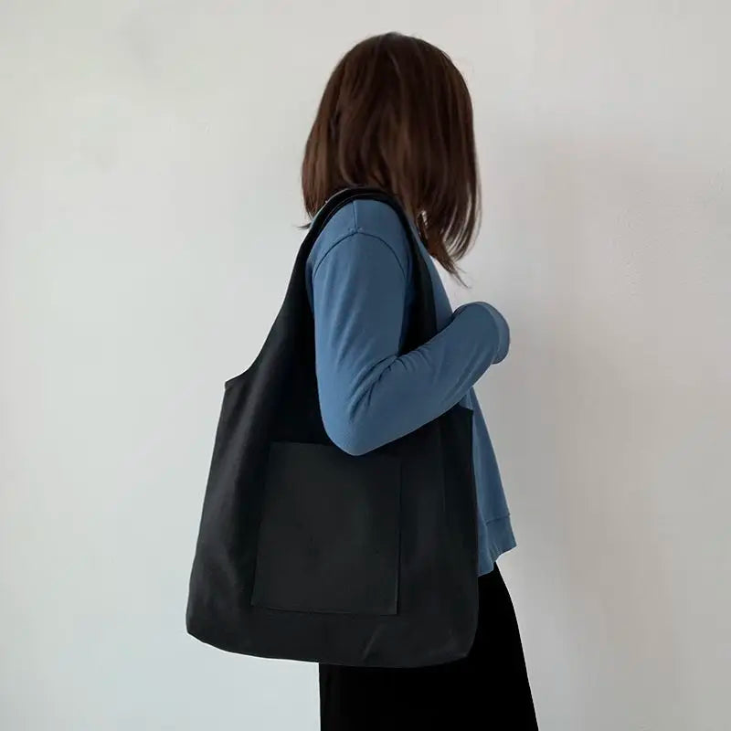 Canvas Student Shoulder Bag Large Capacity Harajuku