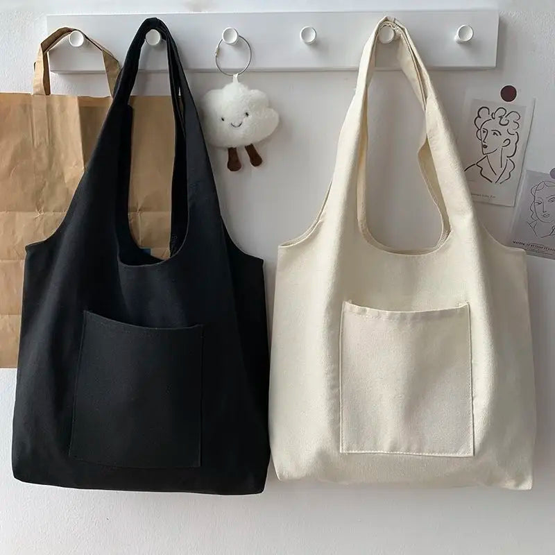 Canvas Student Shoulder Bag Large Capacity Harajuku