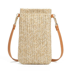 Women Straw Shoulder Bag One Shoulder Messenger Bags Girls Coin Purse