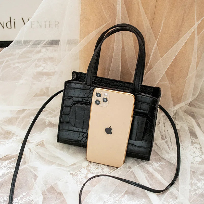Women Shoulder Crossbody Bags PU Leather Messenger Bag Female Small Square Bag C