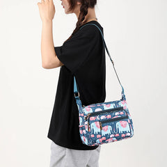 Leather Shoulder Handbag Roomy Bag Multiple Pockets