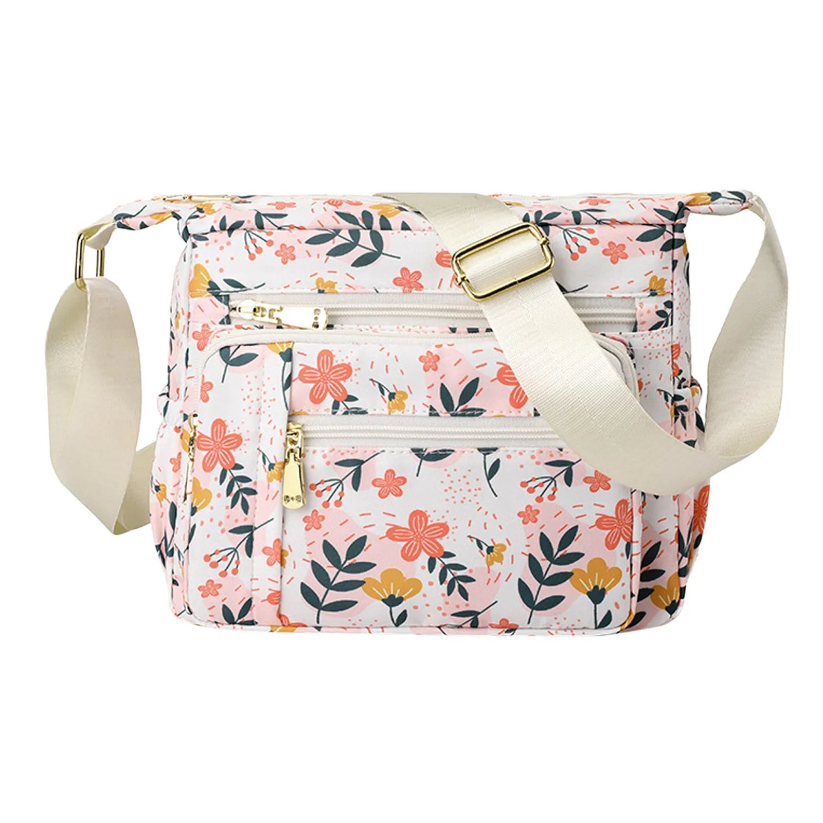 Leather Shoulder Handbag Roomy Bag Multiple Pockets