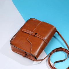 Vintage Mini Shoulder Messenger Bag Girls Crossbody Plaid Handbags