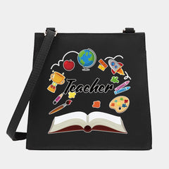 Women Shoulder Messenger Crossbody Tote Bag Teacher Series Pattern