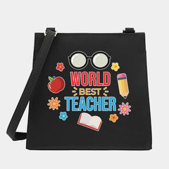 Women Shoulder Messenger Crossbody Tote Bag Teacher Series Pattern