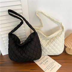 Fashionable Solid Tote Bag with Zipper Closure for Daily, Party & Travel