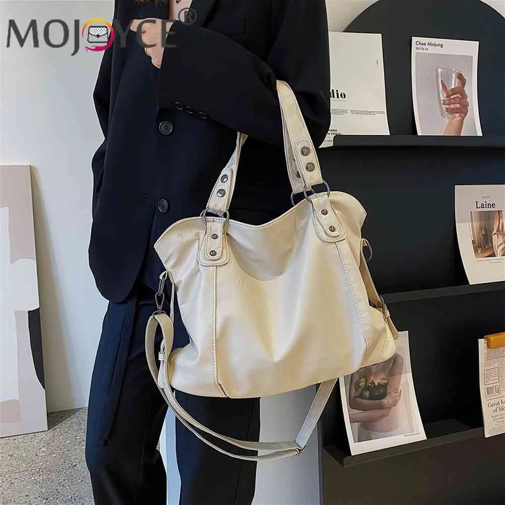 Women Crossbody Bag PU Leather Messenger Handbag Casual Solid Female Tote Bag