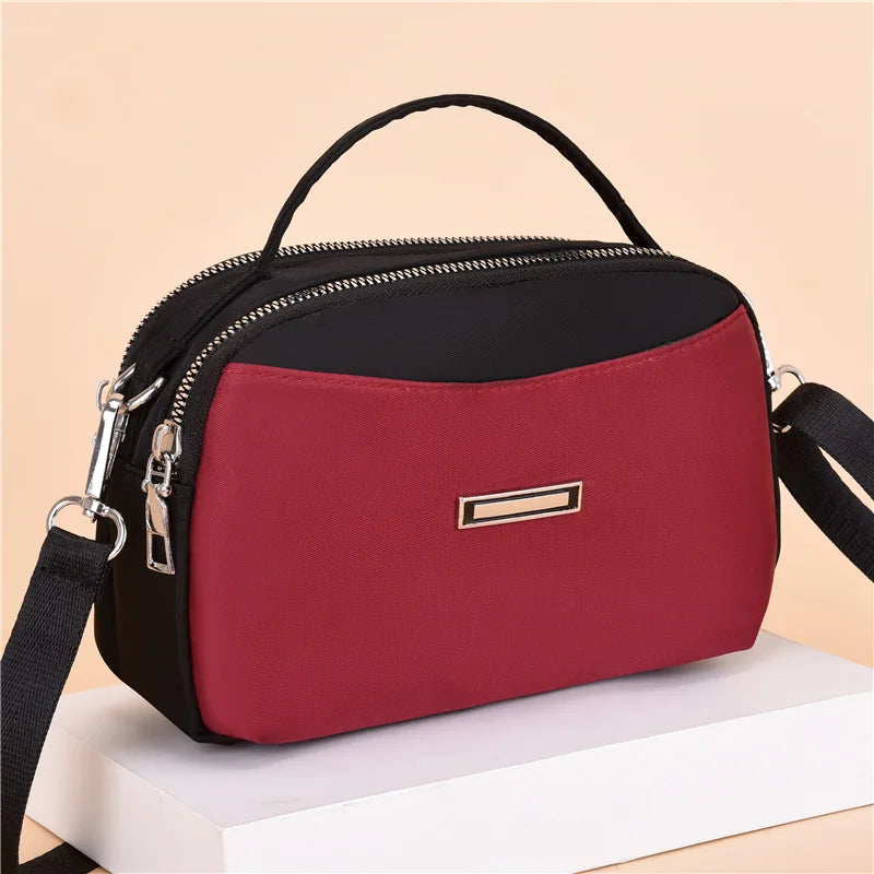 Women Small Bag Casual Oxford Cloth Shoulder Crossbody Change Mobile Phone Purse