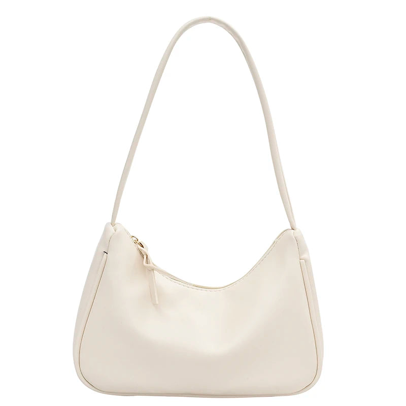 Vintage Leather Shoulder Bag Women Retro Designer Clutch